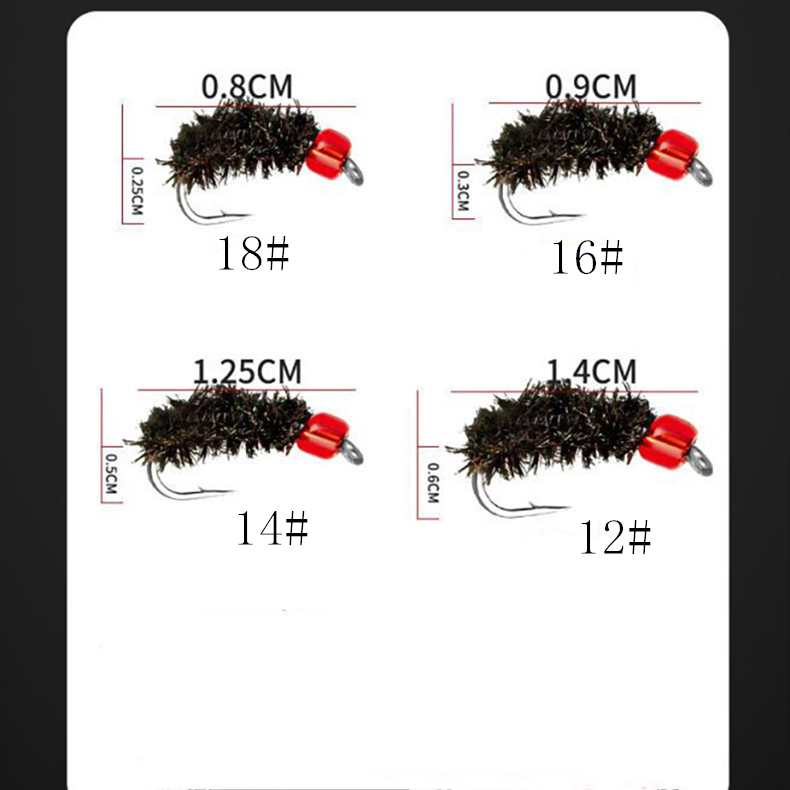 2 sets fly fishing lures with spooner