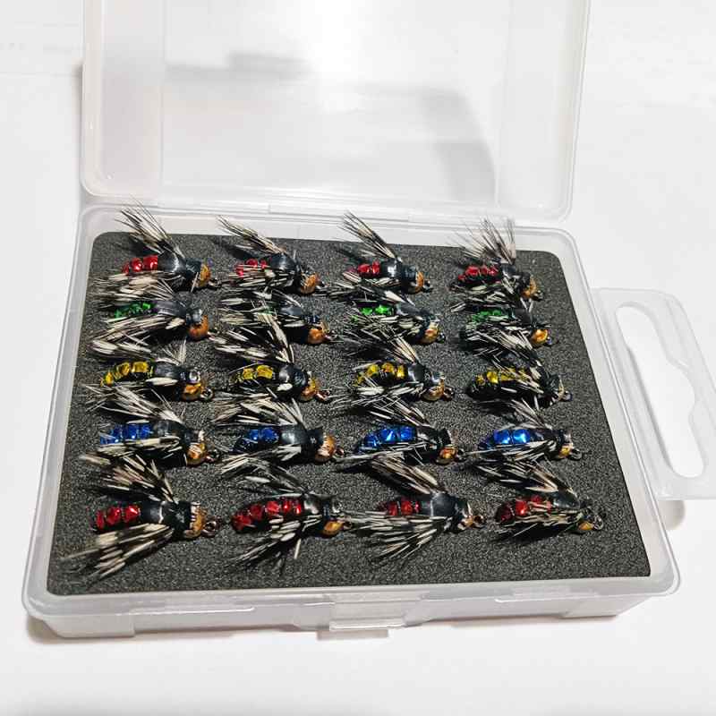 2 lots fly fishing lures-20pcs flies in one lot