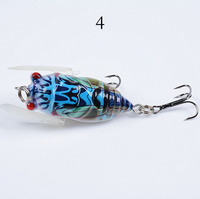 2 pcs 5cm 6.2g insect bionic lure with a cicada shape