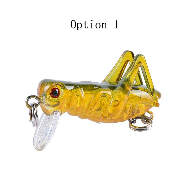 2 pcs 4cm 3g Bionic grasshopper lures for fishing
