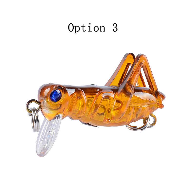2 pcs 4cm 3g Bionic grasshopper lures for fishing