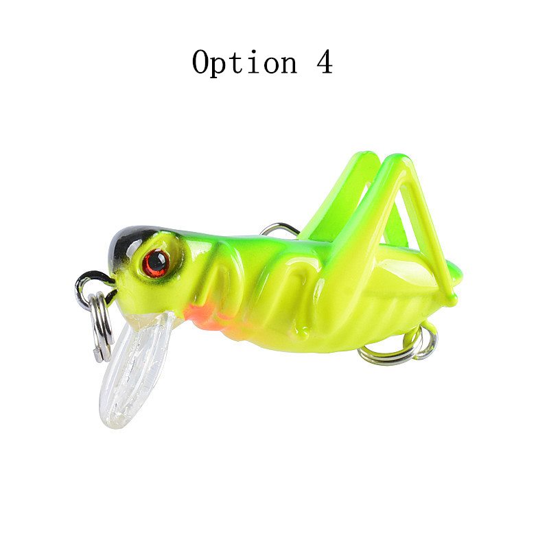 2 pcs 4cm 3g Bionic grasshopper lures for fishing