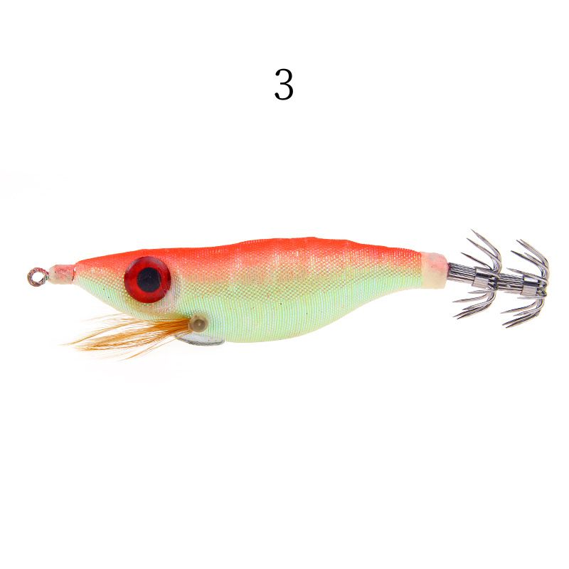2pcs 10cm 9.2g hard shrimp lure with squid hook