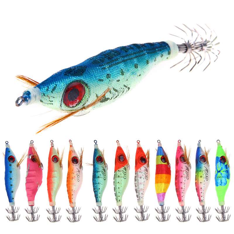 2pcs 10cm 9.2g hard shrimp lure with squid hook