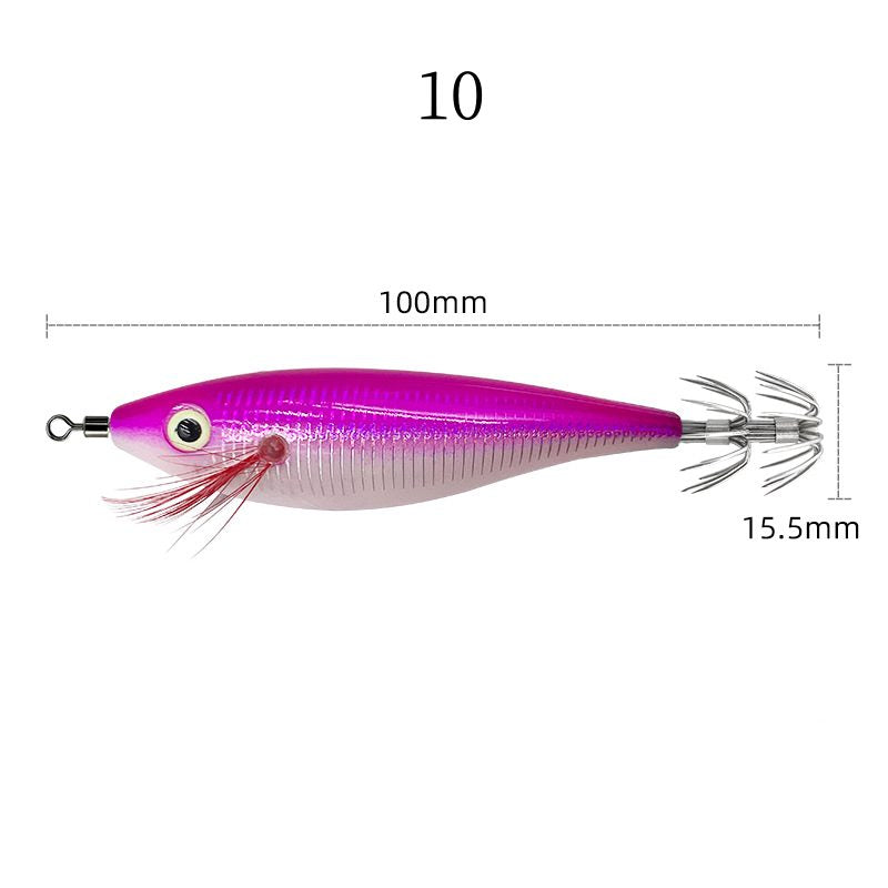 2pcs 10cm 10g Glow-in-the-dark shrimp with squid hook