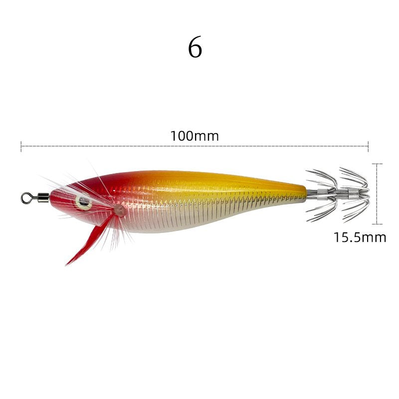 2pcs 10cm 10g Glow-in-the-dark shrimp with squid hook