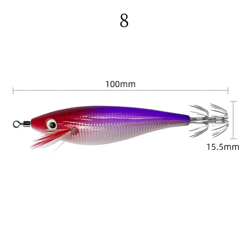 2pcs 10cm 10g Glow-in-the-dark shrimp with squid hook