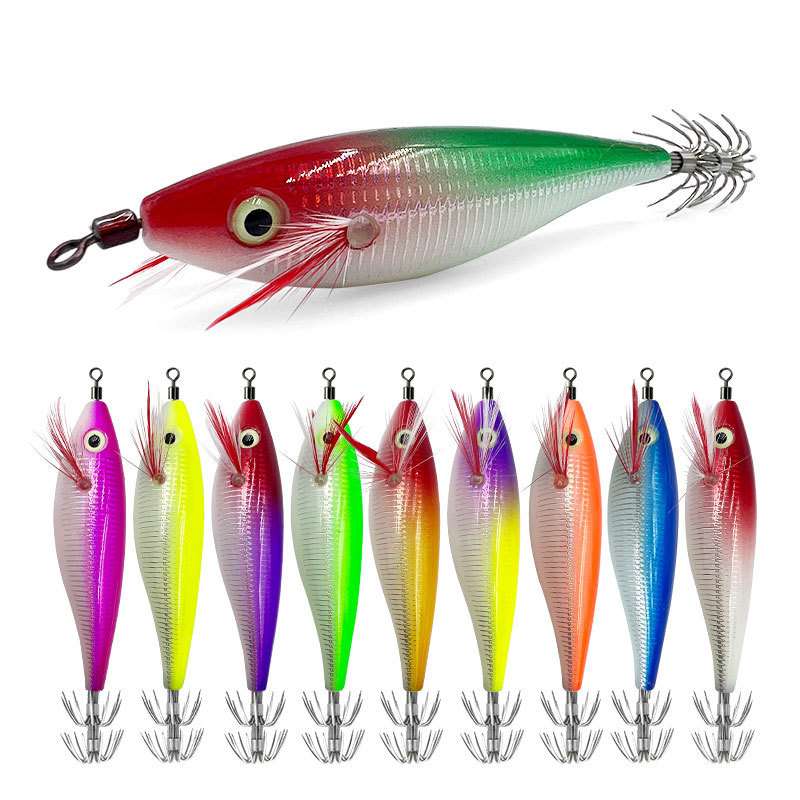 2pcs 10cm 10g Glow-in-the-dark shrimp with squid hook
