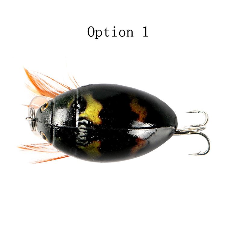 2 pcs 3.8cm 4g beetle Bionic Bait Painted Plastic Hard Bait