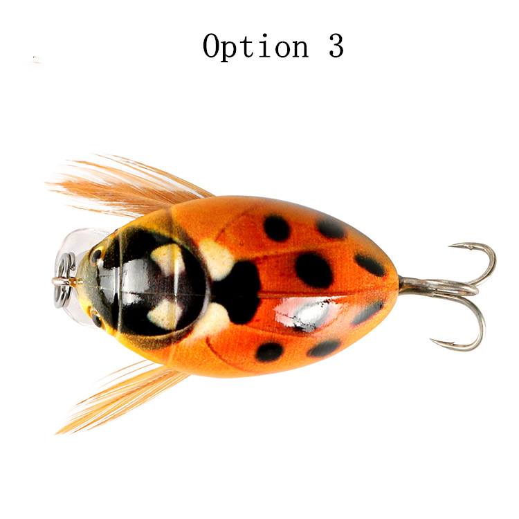 2 pcs 3.8cm 4g beetle Bionic Bait Painted Plastic Hard Bait