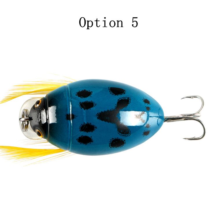 2 pcs 3.8cm 4g beetle Bionic Bait Painted Plastic Hard Bait