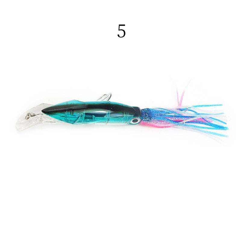 2 pcs 14cm 40g octopus shaped sea fishing lure bait