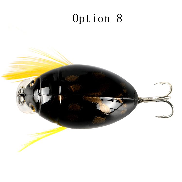 2 pcs 3.8cm 4g beetle Bionic Bait Painted Plastic Hard Bait