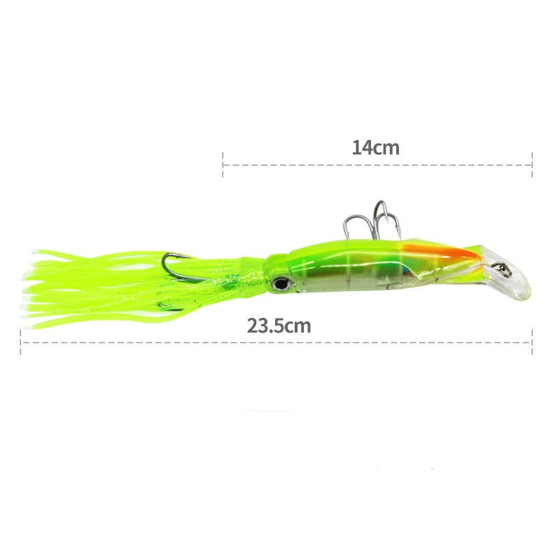 2 pcs 14cm 40g octopus shaped sea fishing lure bait