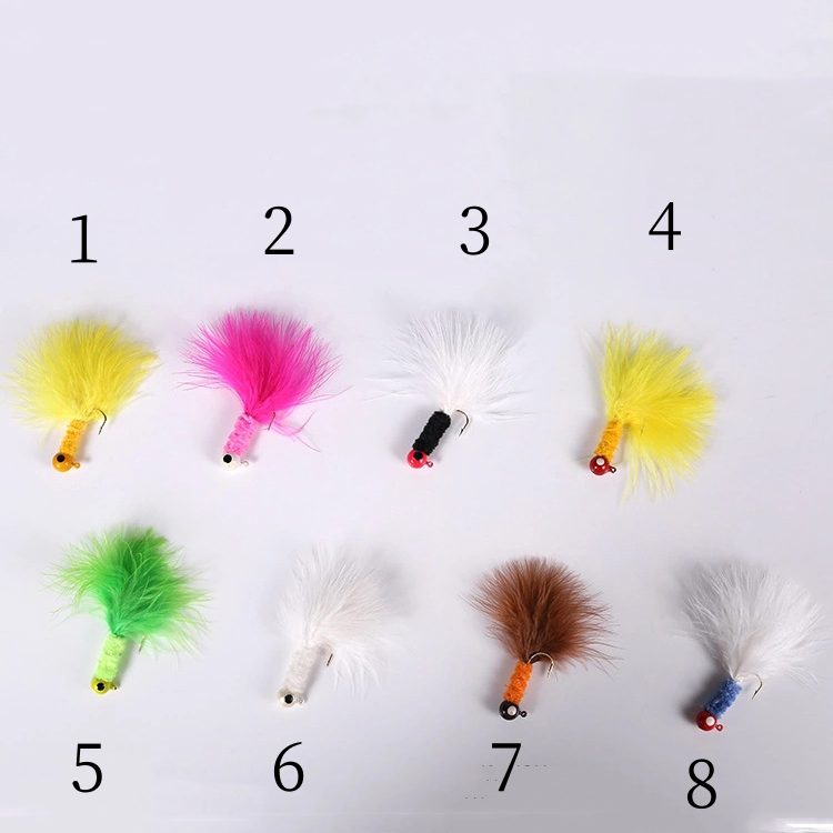 50 pc fly bionic feather lure