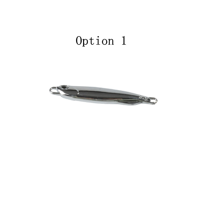 2pc 10/15/20/30/40/60/80g JIG electroplated mirror silver blank lure