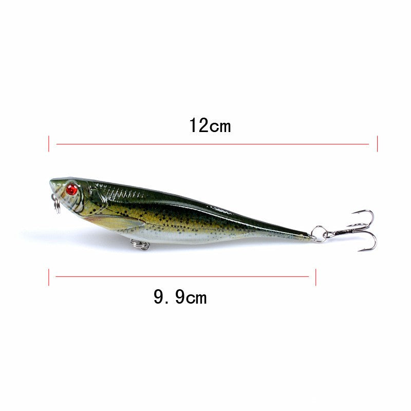 2pc 9.9cm 9.9g top water pencil lure