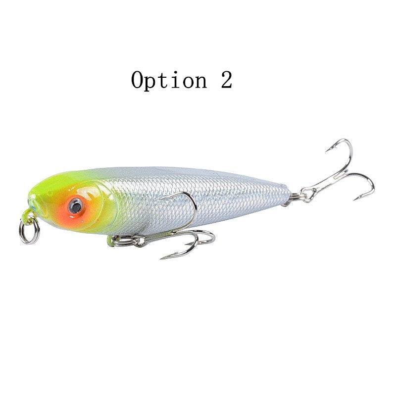 2pc 8cm 8.6g top water pencil lure