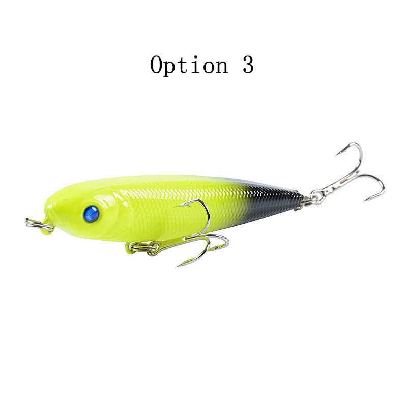 2pc 8cm 8.6g top water pencil lure