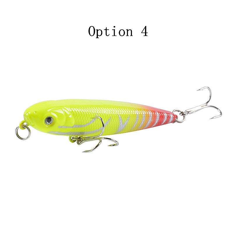 2pc 8cm 8.6g top water pencil lure