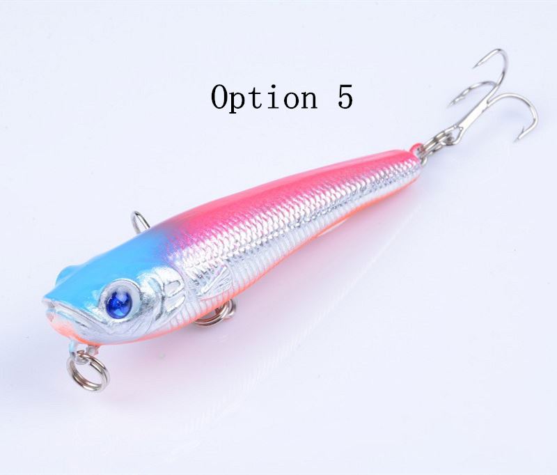 2pc 7cm 6.7g top water pencil lure