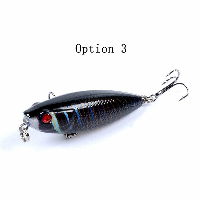 2pc 5.9cm 6.9g top water pencil lure