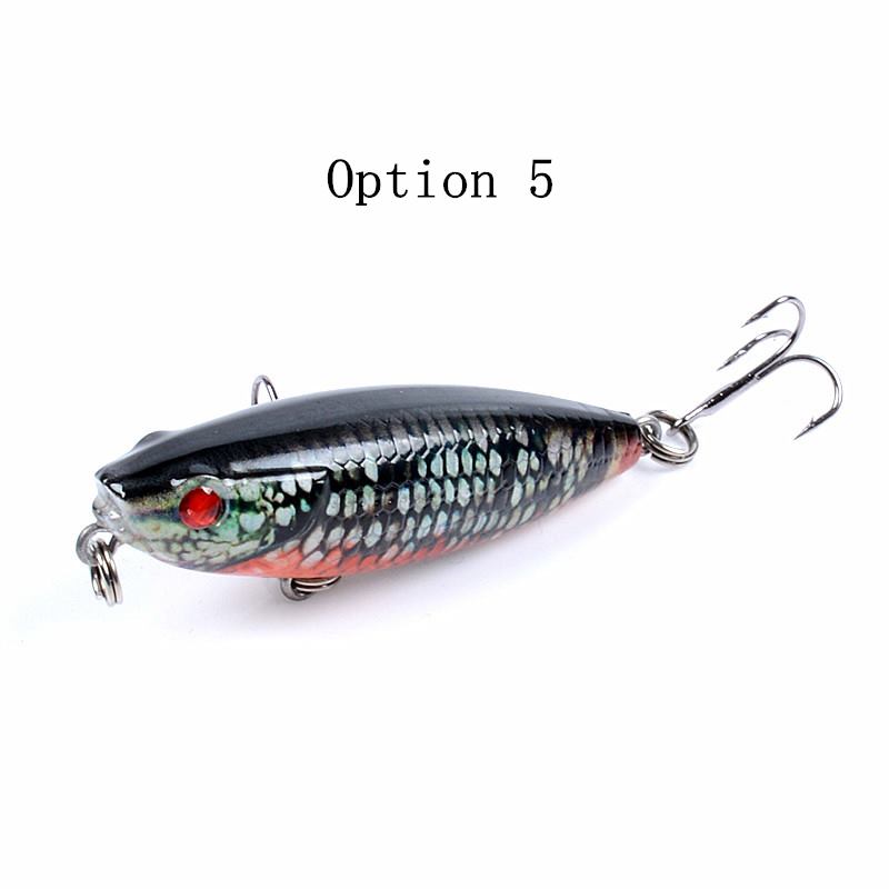 2pc 5.9cm 6.9g top water pencil lure