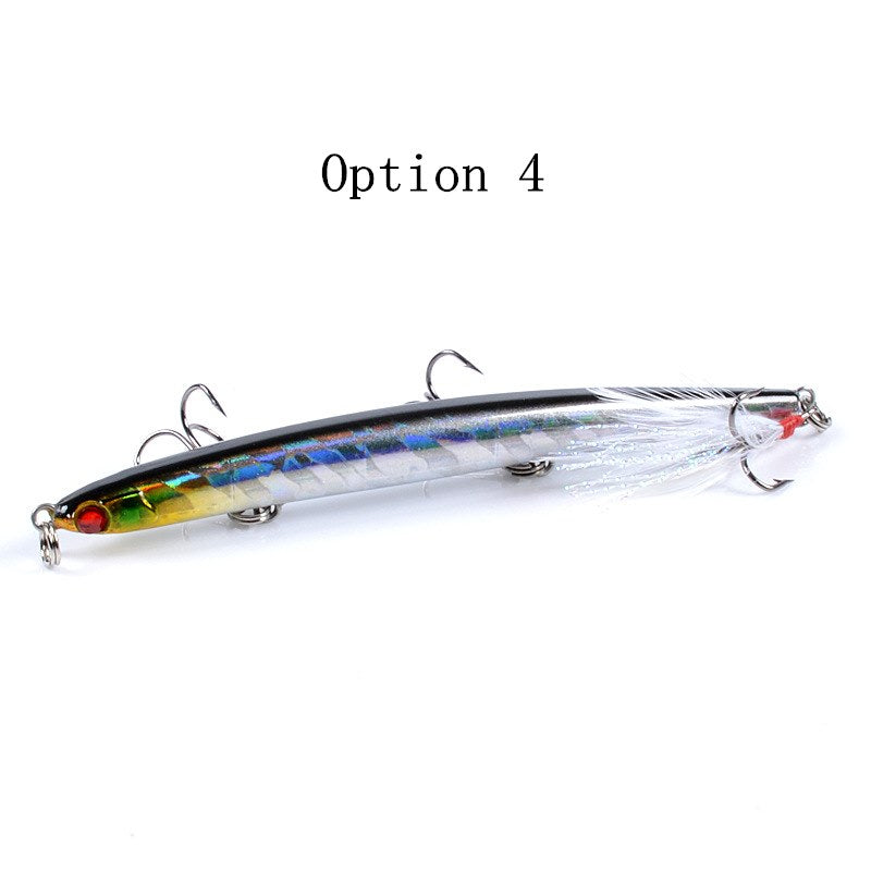 2pc 11.7cm 11.8g underwater pencil lure