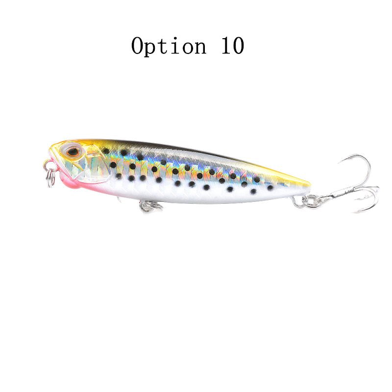 2 pcs 5.5g 6.5cm top water pencil lure