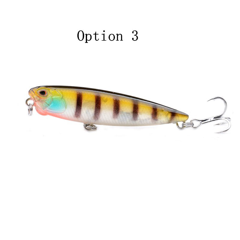 2 pcs 5.5g 6.5cm top water pencil lure