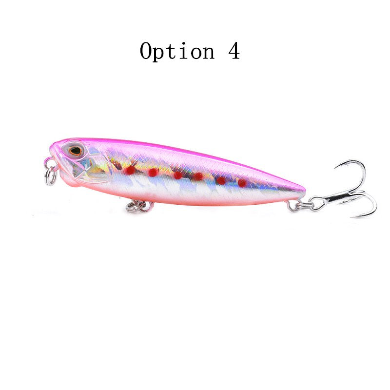 2 pcs 5.5g 6.5cm top water pencil lure