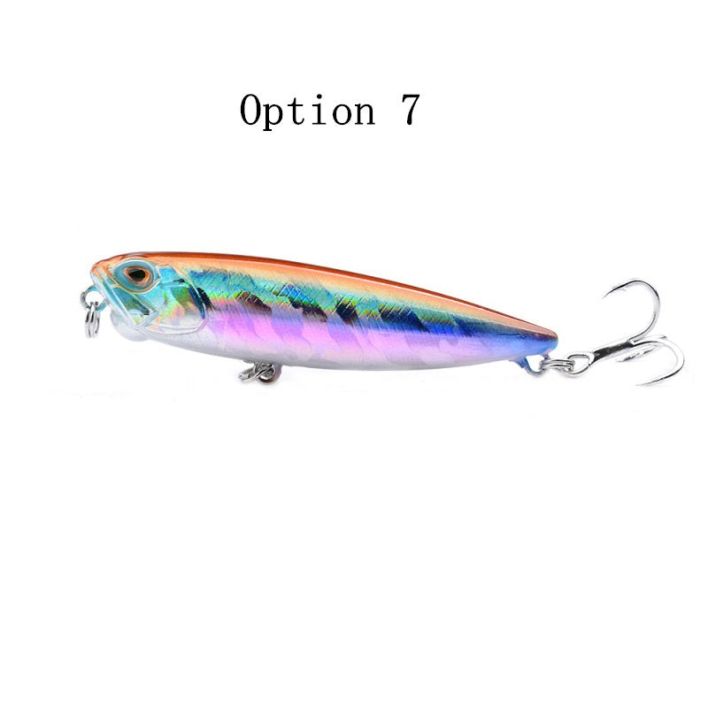 2 pcs 5.5g 6.5cm top water pencil lure