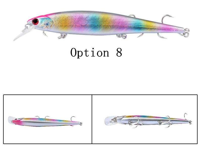 2pc 9g/16g long range floating minnow lure