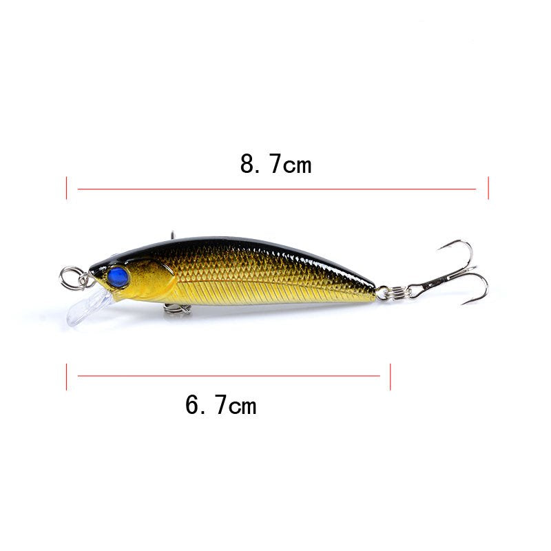 2 pcs 6.7cm 5g floating minnow lure