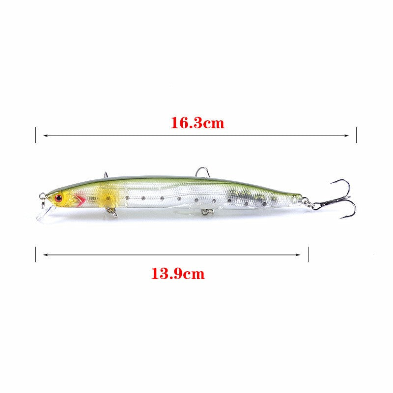 2 pcs 13.9cm 19.7g floating minnow lure
