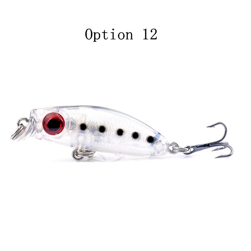 2 pcs 3.5cm 3g underwater minnow lure