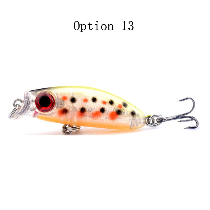 2 pcs 3.5cm 3g underwater minnow lure