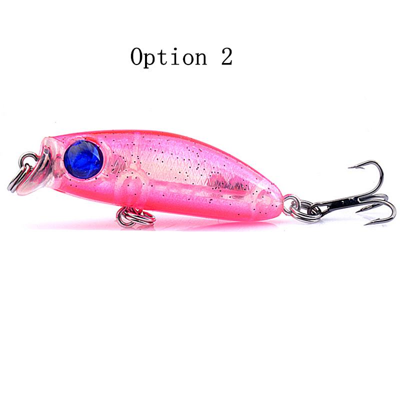 2 pcs 3.5cm 3g underwater minnow lure