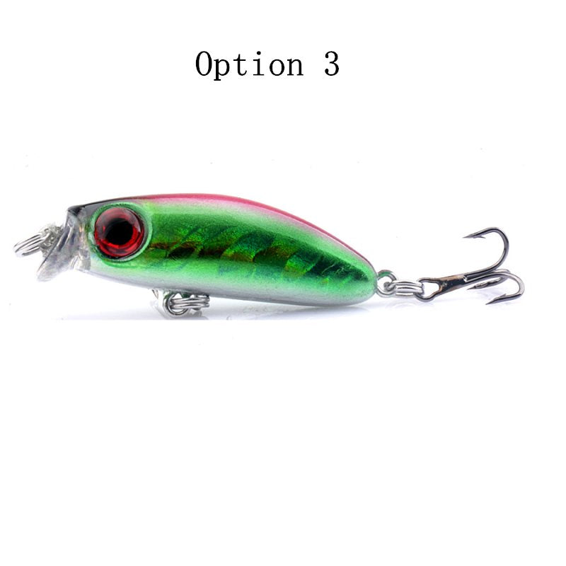 2 pcs 3.5cm 3g underwater minnow lure
