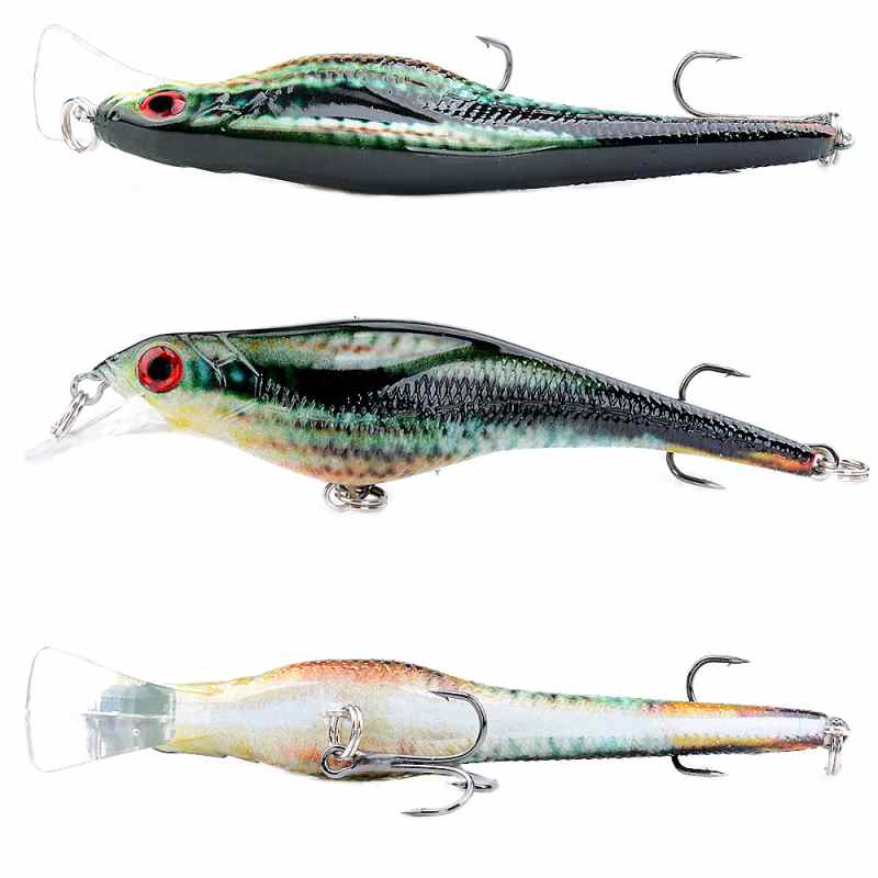 2 pcs 9.6cm 8g floating minnow lure