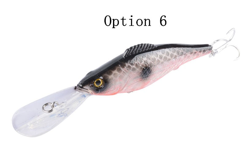 2 pcs 12.6cm 14.7g top water minnow lure
