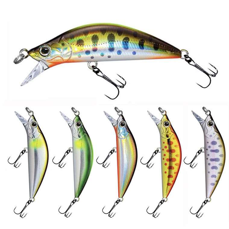 2 pcs 5cm 4.5g sinking minnow lures