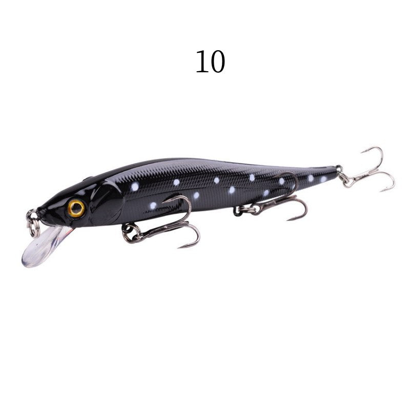 2 pcs 12cm 13.5g sinking minnow lure with three treble hooks