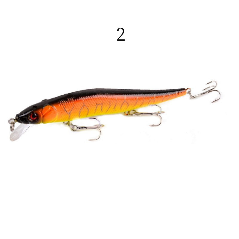 2 pcs 12cm 13.5g sinking minnow lure with three treble hooks