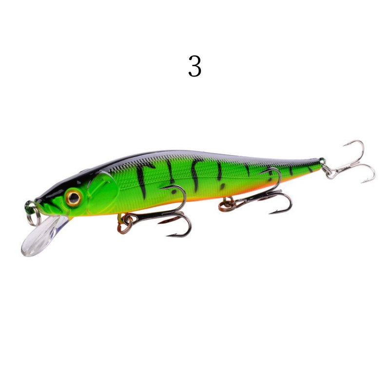 2 pcs 12cm 13.5g sinking minnow lure with three treble hooks