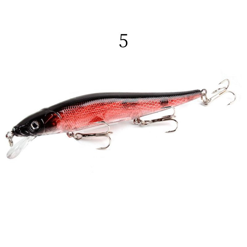 2 pcs 12cm 13.5g sinking minnow lure with three treble hooks