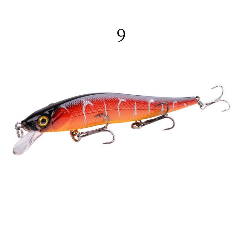 2 pcs 12cm 13.5g sinking minnow lure with three treble hooks