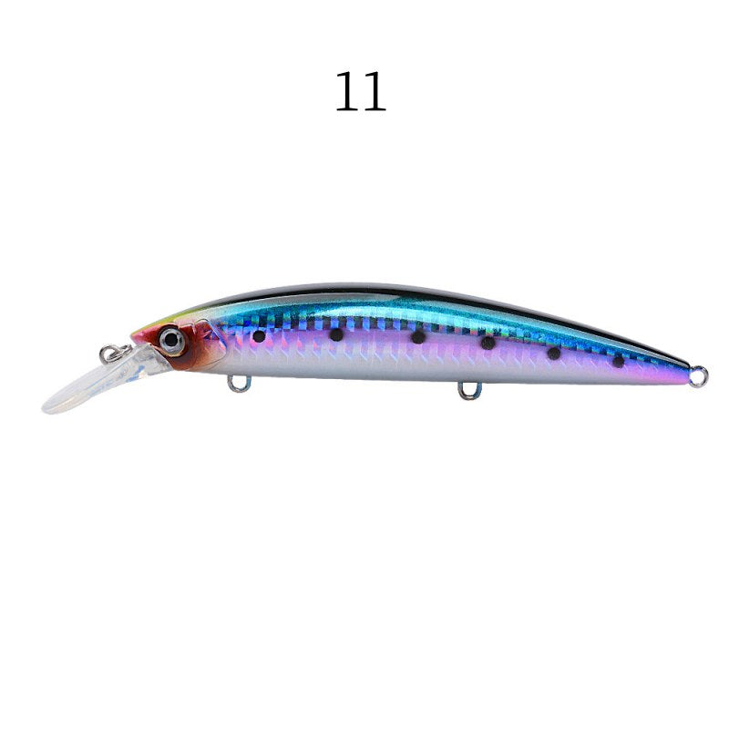 2 pcs 13.3cm 38.2g sinking heavy minnow lures