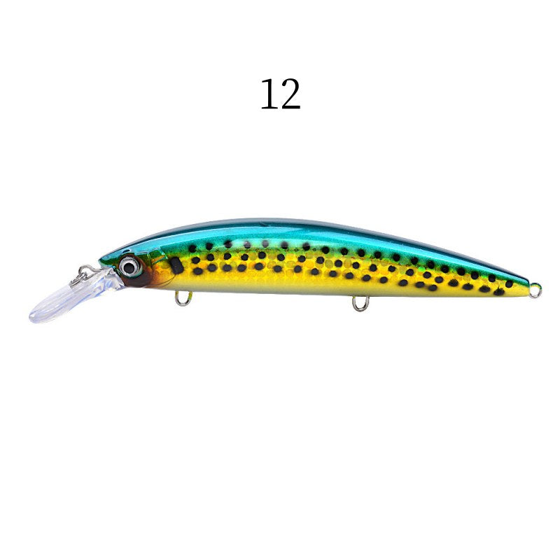 2 pcs 13.3cm 38.2g sinking heavy minnow lures