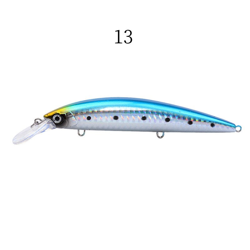 2 pcs 13.3cm 38.2g sinking heavy minnow lures